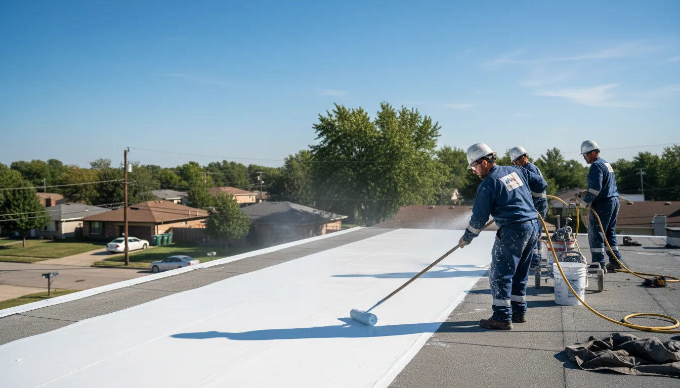 Commercial roof coating in Gibson, LA near me